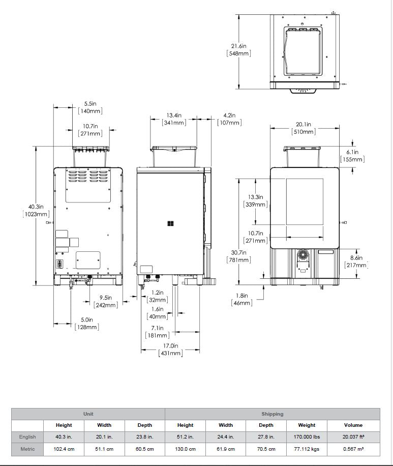  BUNN 44400.0200 Sure Immersion Model 312 Bean to Cup