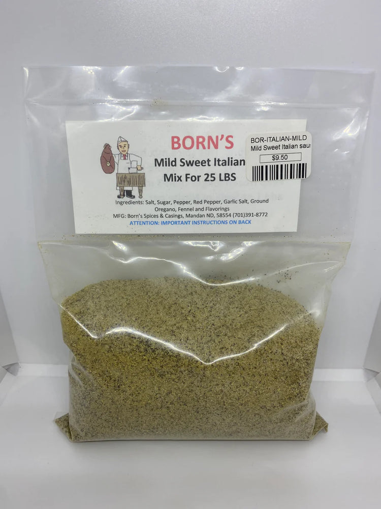 Born's Mild Sweet Italian Sausage Seasoning Mix, 25 lbs.