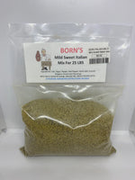 Born's Mild Sweet Italian Sausage Seasoning Mix, 25 lbs.