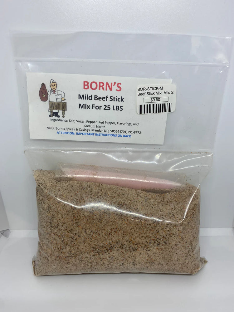 Born's Mild Beef Stick Seasoning Mix, 25 lbs.