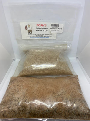 Born's Polish Sausage Seasoning Mix, 25 lbs.