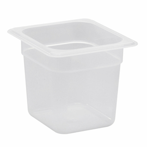 Cambro 1/6 Size Translucent Polypropylene Food Pan, 6" Deep- 66PP190