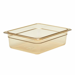 Cambro H-Pan High Heat Plastic Food Pan, Half Size by 4-Inch, Amber- 24HP150