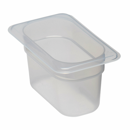 Cambro 1/9 Size Translucent Polypropylene Food Pan, 4" Deep- 94PP190