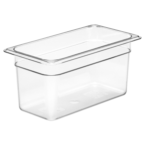 Cambro Camwear Food Pan, 1/3 Size by 6-Inch Deep, Clear- 36CW135