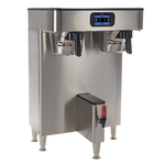 Bunn ICB TF Platinum Edition Infusion Series Black / Silver Twin Automatic Coffee Brewer, 120/240V, 6000W- 54200.0101