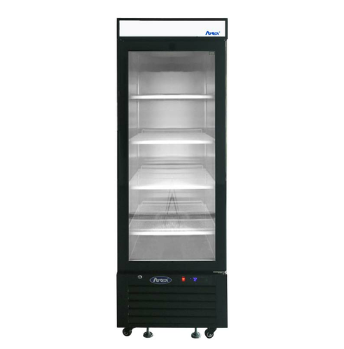 Atosa Black Cabinet One Glass Door Merchandiser Refrigerator- MCF8726GR