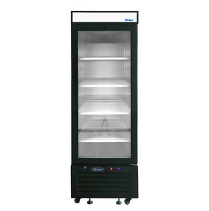 Atosa Black Cabinet One Glass Door Merchandiser Refrigerator- MCF8726GR