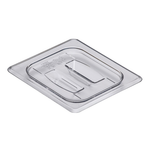 Cambro Camwear 1/6 Size Clear Polycarbonate Handled Lid- 60CWCH135