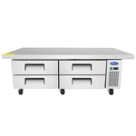 Atosa 76" Refrigerated Chef Base, Extended Top- MGF8454GR