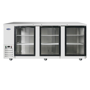 Atosa 90" Back Bar Cooler with Glass Doors- MBB90GGR