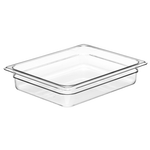 Cambro Camwear Food Pan, 1/2 by 2-Inch, Clear- 22CW135