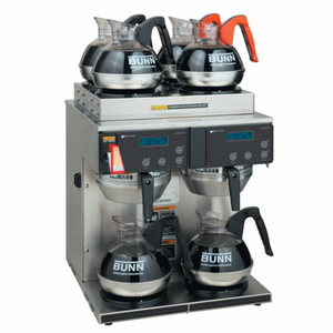 Bunn Axiom 4/2 Twin 12 Cup Automatic Coffee Brewer with 4 Upper and 2 Lower Warmers, 120/208-240V- 38700.0014