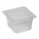 Cambro 1/6 Size Translucent Polypropylene Food Pan, 4" Deep- 64PP190