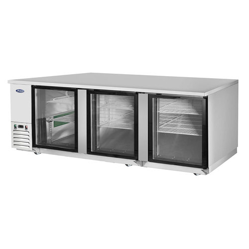 Atosa 90" Back Bar Cooler with Glass Doors- MBB90GGR