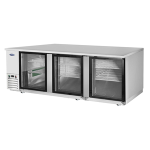 Atosa 90" Back Bar Cooler with Glass Doors- MBB90GGR