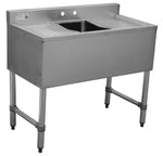 BAR1B36-LR-CWP 1 Bowl Bar Sink Stainless Steel | 12" Left & Right Drain Boards