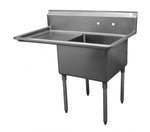 1CWPH1818L-18 1 Bowl, 14" Deep Heavy Duty Series Sink