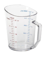 Cambro Camwear 1 qt Polycarbonate Measuring Cup, Clear- 100MCCW135