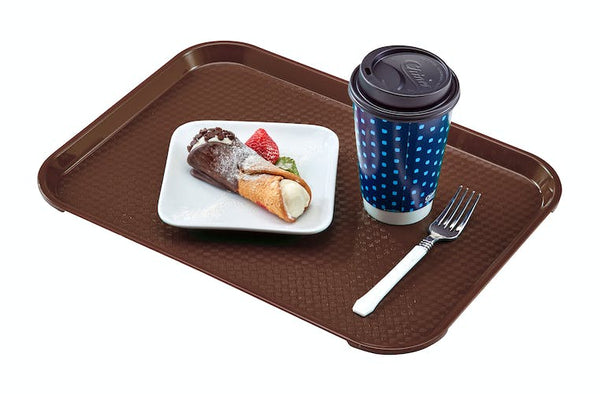 12x16 fast food tray, brown