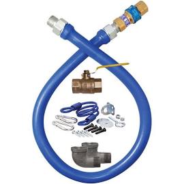 Dormont 1675Kit48 - 48" Blue Hose Gas Connector Kit - 3/4"