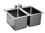 DIS-3C1014-CWP Drop In Sink | 2 Bowl