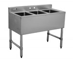 BAR3B38-CWP 3 Bowl Bar Sink