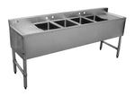 BAR4B72-LR-CWP 4 Bowl Bar Sink