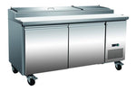 PP67-9-HC 9 Pan Pizza Prep Table | 22 cu. ft.