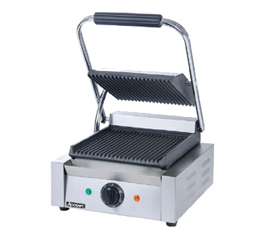 Adcraft - SG-811 - Admiral Craft|Sg-811|Quickship Sandwich Panini Grill Grooved Flat Cast Iron Plate Bottom Top Handle Thermostat