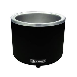 Adcraft - FW - Quickship Food Warmer Round Cooker 1200-1500W  7/11 Quart Stainless Steel