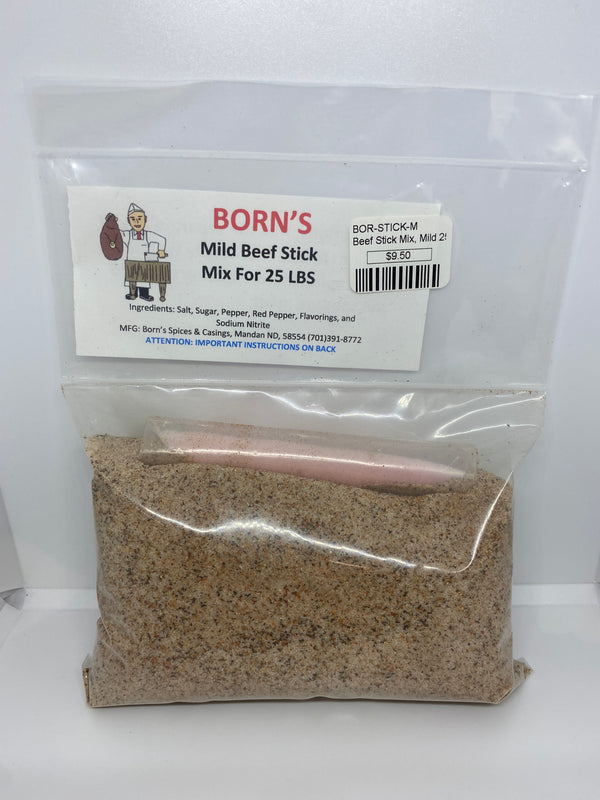 Born's Beef Stick Mild Mix- 25lbs