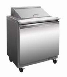 SP29-12M-HC 1 Door Mega Top, 12 Pan, Prep Unit | 7 cu. ft.