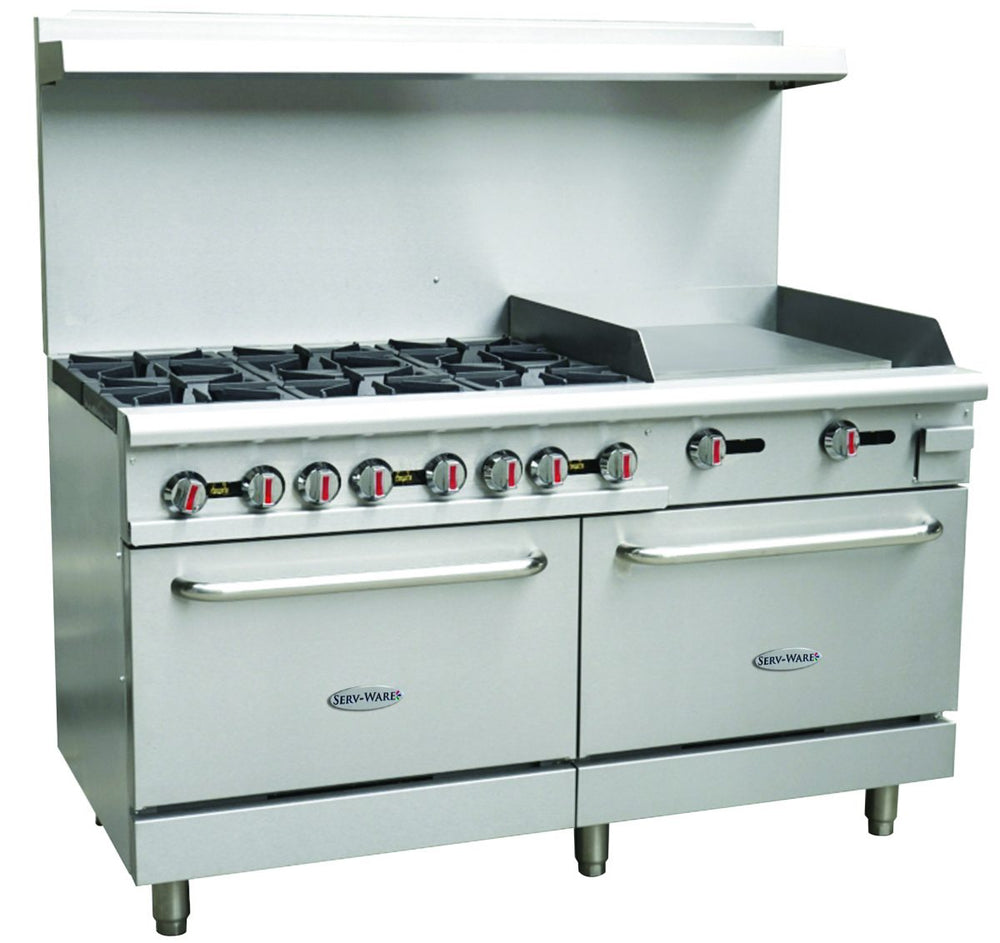 SGR-6B 6 Burner Range with 24" Griddle | 4.85 cu. ft. capacity