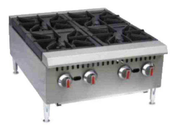 SHPS-24 4 Burner Gas Hot Plate | 24 inches