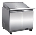 SP36-12M-HC 2 Door Mega Top, 15 Pan, Prep Unit | 9.5 cu. ft.