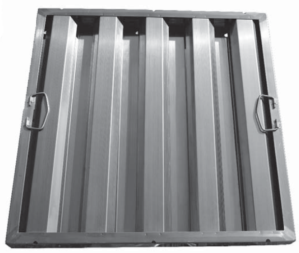 F2016S Stainless Steel Hood Filter | 20” H x 16” W