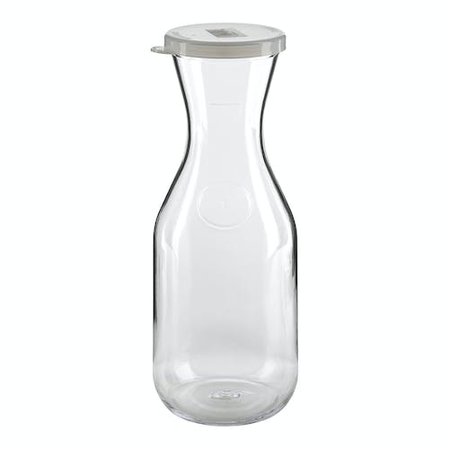 Cambro Camliter Beverage Decanter w/Lid, 1 Liter, Clear