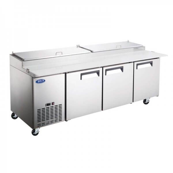 Adcraft - GRPZ- Grista Refrigerated Pizza Prep Table 2 and 3 door options