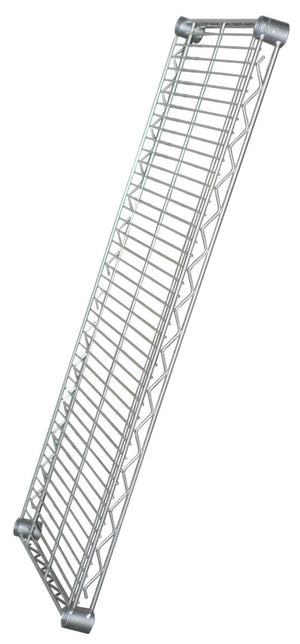 SL1472CWP Silver Epoxy Wire Shelf | 14” x 72”